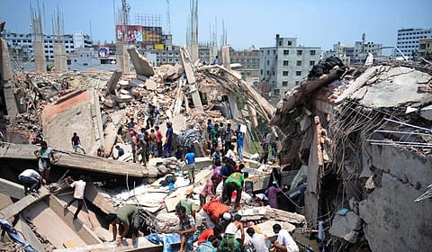 More than 1,110 people were killed in the Rana Plaza disaster. (Photo | AFP/ File)