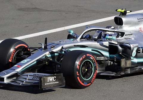 Mercedes' Valtteri Bottas takes pole for Azerbaijan Grand Prix