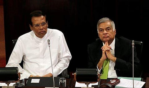 Sri Lankan President Maithripala Sirisena and Prime Minister Ranil Wickremesinghe (File Photo | AP)