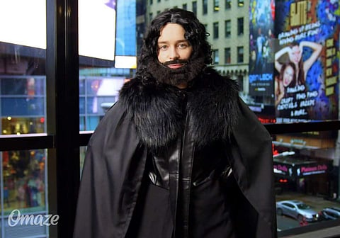 Emilia Clarke as Jon Snow. (Photo | Twitter)