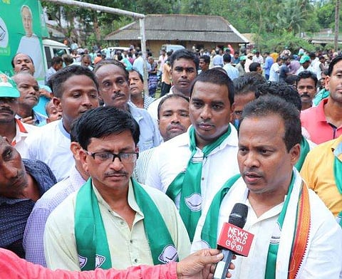 Rabindra Kumar Jena talking to mediapersons (File Photo | Twitter)