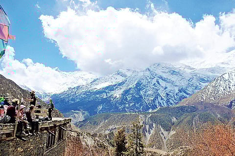 Yak Kharka is located at 4,110 metres