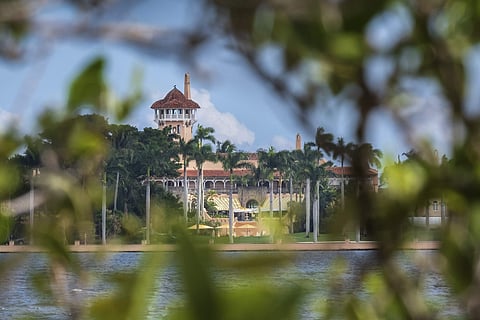 file photo shows President Donald Trump's Mar-a-Lago estate behind mangrove trees in Palm Beach | AP