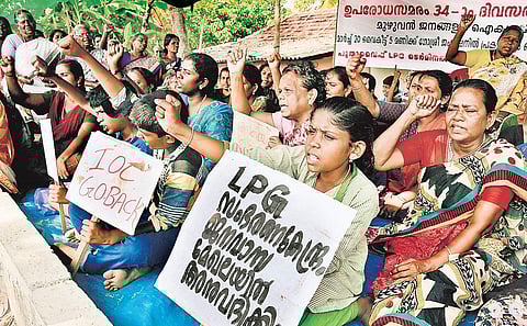 Puthuvype residents are demanding relocation of the LPG plant (file pic)