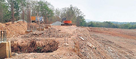 Forest department stops construction work in Bhadra tiger reserve