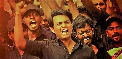 A still from Vijay Kumar-starrer 'Uriyadi 2'. (Photo | Twitter)