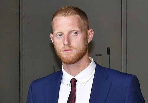 England cricketer Ben Stokes walks during a lunch break at Bristol Crown Court where he is on trial accused of affray, in Bristol, England. (File Photo | AP)