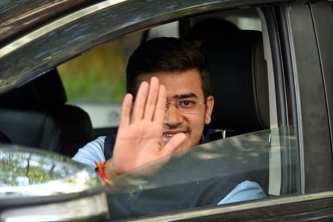 BJP youth leader Tejaswi Surya. (Photo | Nagaraj Gadekal, EPS)