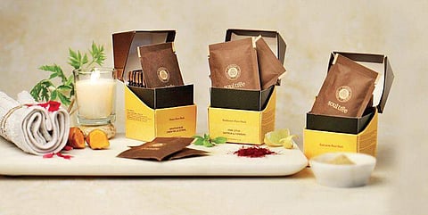 Natural skin care routine