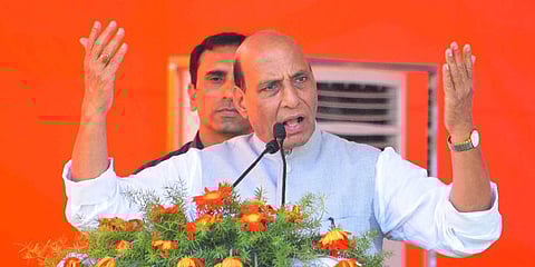 BJP senior leader and Union Minister Rajnath Singh. (Photo | EPS)