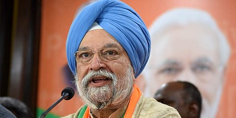 Union Minister Hardeep Singh Puri. (Photo| R Satish Babu, EPS)