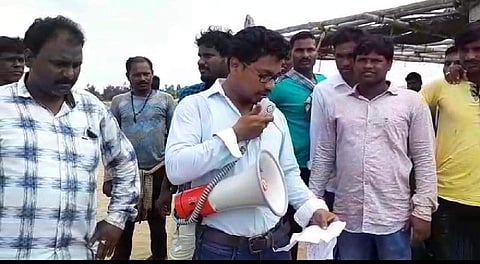 Officials apprising people about Fani in Ganjam district.  (Photo | EPS)