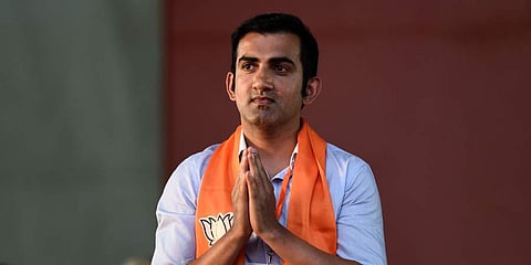 BJP candidate from East-Delhi parliamentary constituency Gautam Gambhir. (Photo | Shekhar Yadav, EPS)