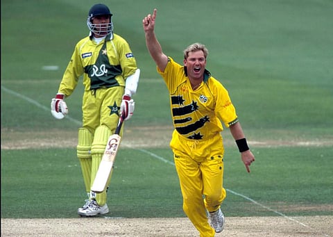 Warne's four-fer in the finals against Pakistan helped him end as the tournament's leading wicket-taker | AP