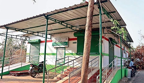 The closed Aahar centre on Capital Hospital premises in Bhubaneswar | Irfana