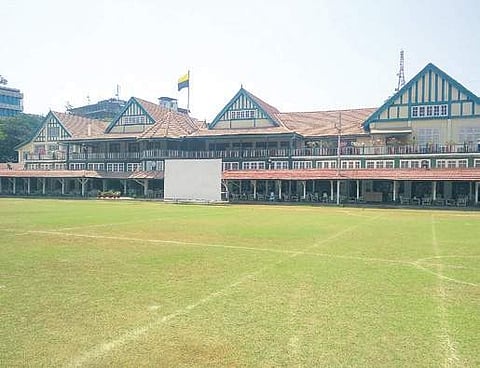 ) The Bombay Gymkhana pavilion built by architect Claude Batley.