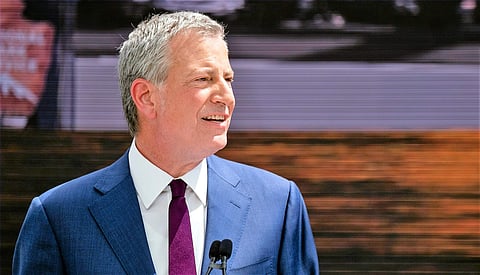 Democratic presidential candidate New York Mayor Bill de Blasio (Photo | AP)