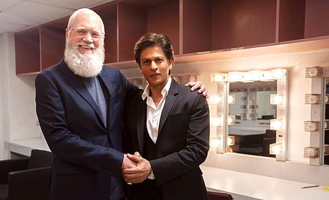David Letterman and Shah Rukh Khan. (Photo | Twitter)