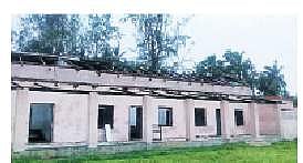 Damaged Baladevjew High School at Nasadipur