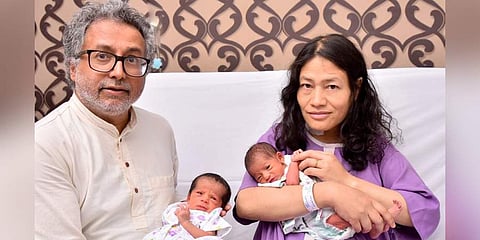 Irom Sharmila with her husband (File photo)