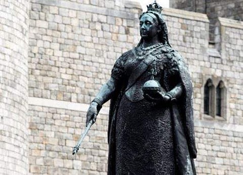 A statue of former Empress of India Queen Victoria (AFP photo)