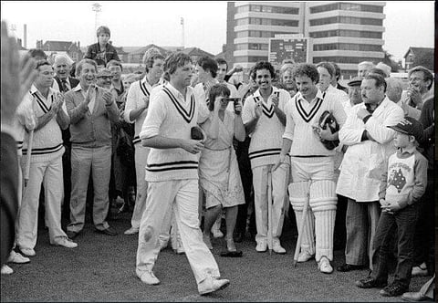 Duncan Fletcher after Zimbabwe's epic victory against Australia (Photo | Twitter@ICC)