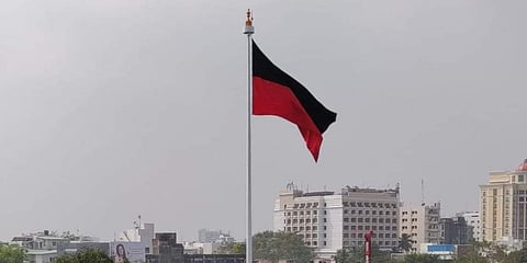 DMK flag used for representative purpose only.