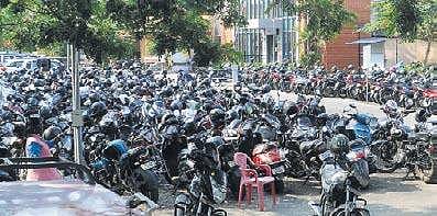 Vehicles kept at the parking lot of North Railway Station. The lack of a roof is damaging vehicles due to exposure to rain and sun  A Sanesh