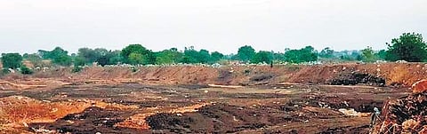 The lake at Bailwad in Belagavi district ready to store water. An organisation has rejuvenated the lake and it is expected to fill up during the monsoon