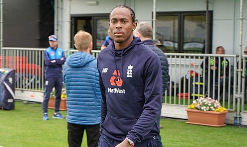 Jofra Archer. (Photo | Twitter/Barmy Army)