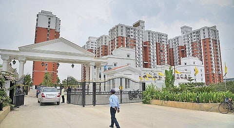 The apartment complex where the Sri Lankan national without passport was staying | R Satish Babu