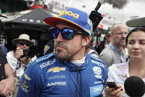 Alonso was eliminated by young US driver Kyle Kaiser | AP