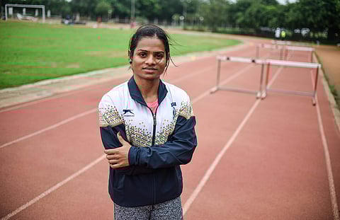 Indian Sprinter Dutee Chand ( Photo | Vinay Madapu/ EPS)