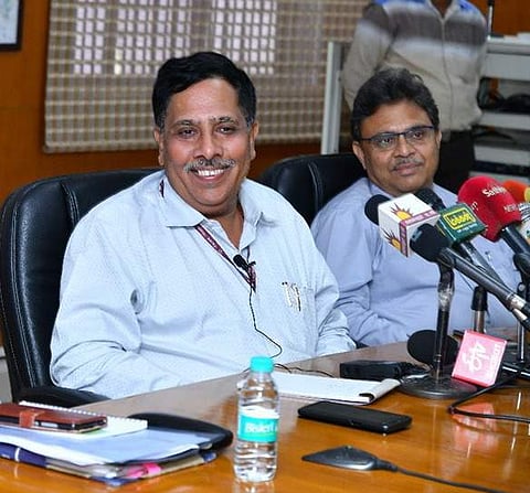 Rajesh Agrawal, member of Railway Board, at ICF on Tuesday. ICF GM Rahul Jain is also seen | Express