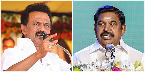 DMK chief M K Stalin (L) and Tamil Nadu CM Edappadi K Palaniswami.