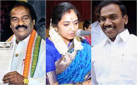 Spectacular performance by the DMK-alliance made Tamil Nadu one of the few States to deny BJP even a single Lok Sabha seat in 2019. Here are all the winners from the state. (Photos | Agencies)