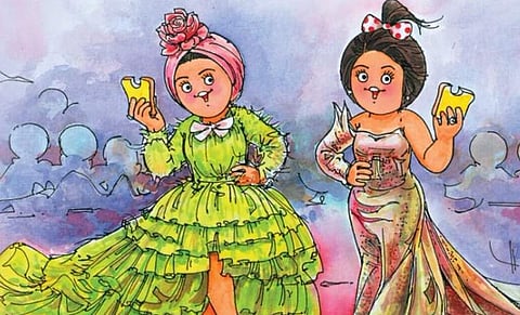 Deepika Padukone and Aishwarya Rai Bachchan. (Photo | Twitter)