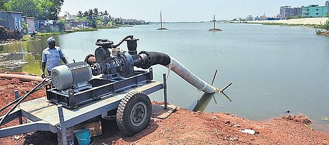 Around 8 MLD of water was pumped on Monday  D Sampathkumar