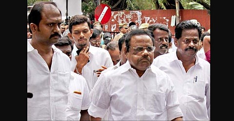 TN Assembly Speaker P Dhanapal (Centre). (Photo | EPS)