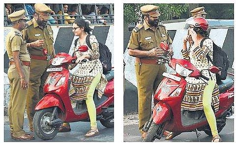 Uniforms of traffic wardens have stripes on their epaulettes  R Karthik