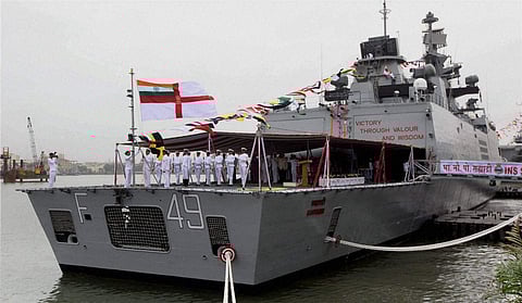 Indian navy warship Sahyadri (File Photo | PTI)