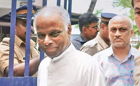 Former spokesperson of the Syro Malabar Church, Fr Paul Thelakkat, who is the first accused in the  document forgery case, coming  out of the Aluva DySP office on Thursday | A Sanesh