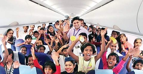Orphaned children have a memorable day at Kempegowda International Airport