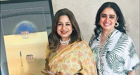 Brand consultant, Estee Lauder, Manjusha Maheshwari (left) and art curator and gallerist Gitanjali Maini