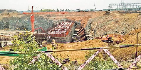 Sitarama lift Irrigation project in Bhadradri Kothaguudem district. (Photo | EPS)