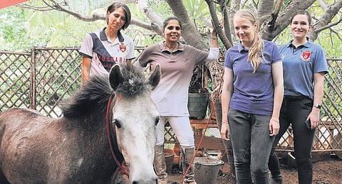Horse women of Hyderabad (Photo | Senbagapandiyan, EPS)