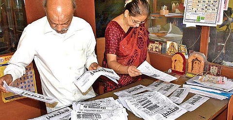 Sudharma, the only Sanskrit daily in the world, is entering its 50th anniversary next month. Everyday, 3,000 copies are printed at its press in Mysuru | Udayshankar S