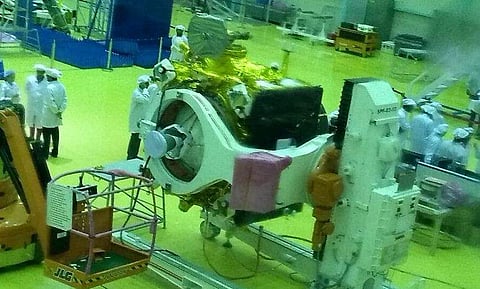 Chandrayaan-2 is scheduled to launch during the window of 9 July to 16 July 16 with an expected Moon landing on 6 September 2019 (Twitter Photo)