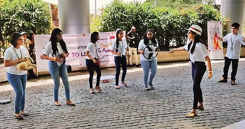 Oakridge International School students