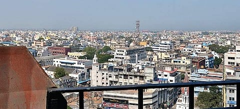 An aerial view of George Town.